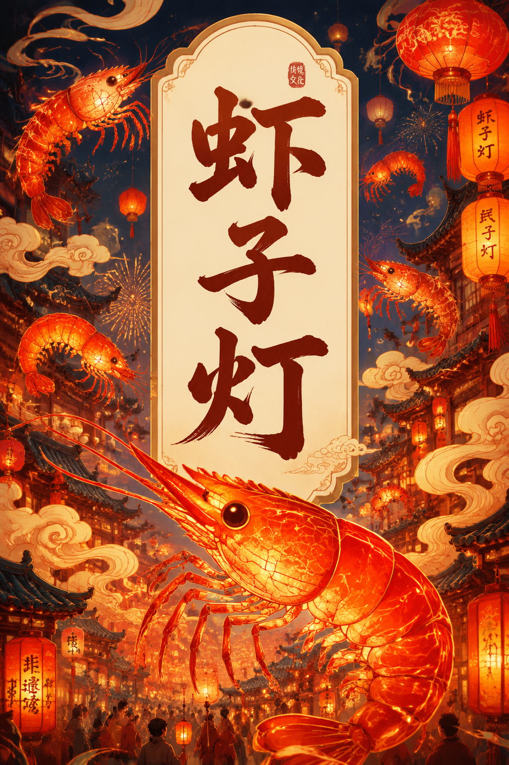 虾子灯
