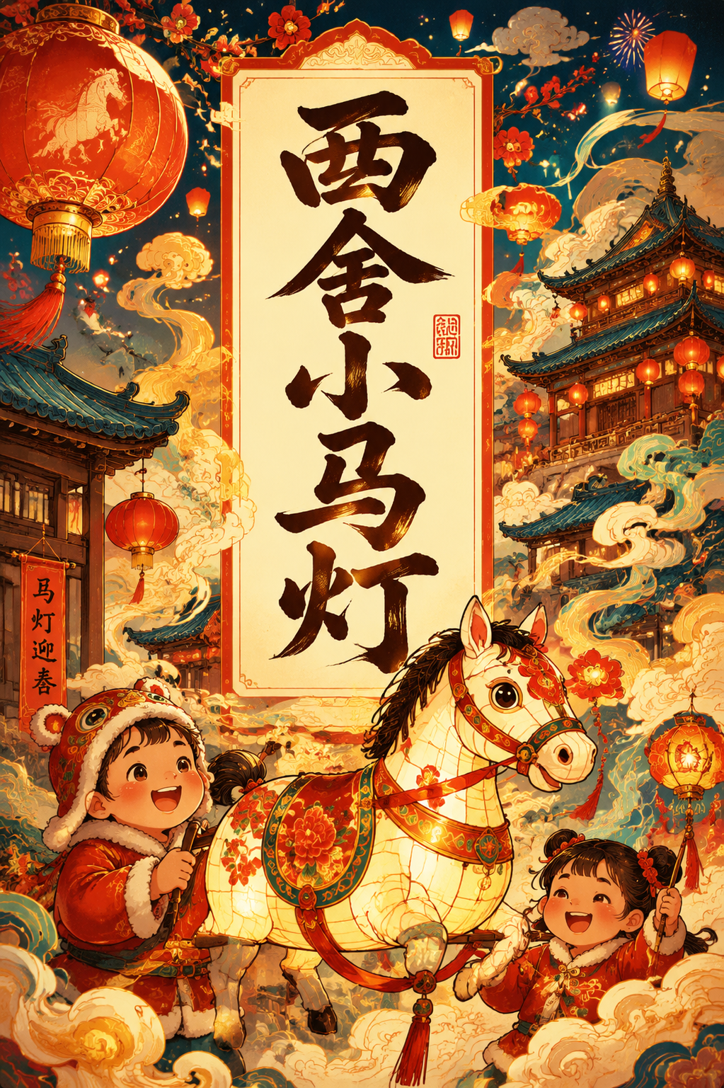 西舍小马灯