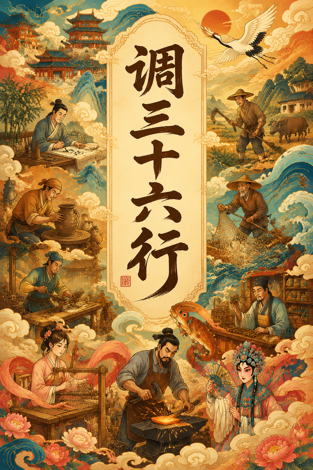 调三十六行