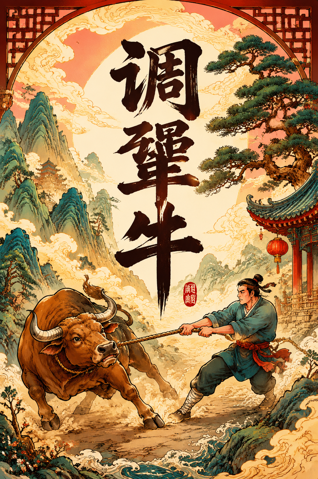 调犟牛
