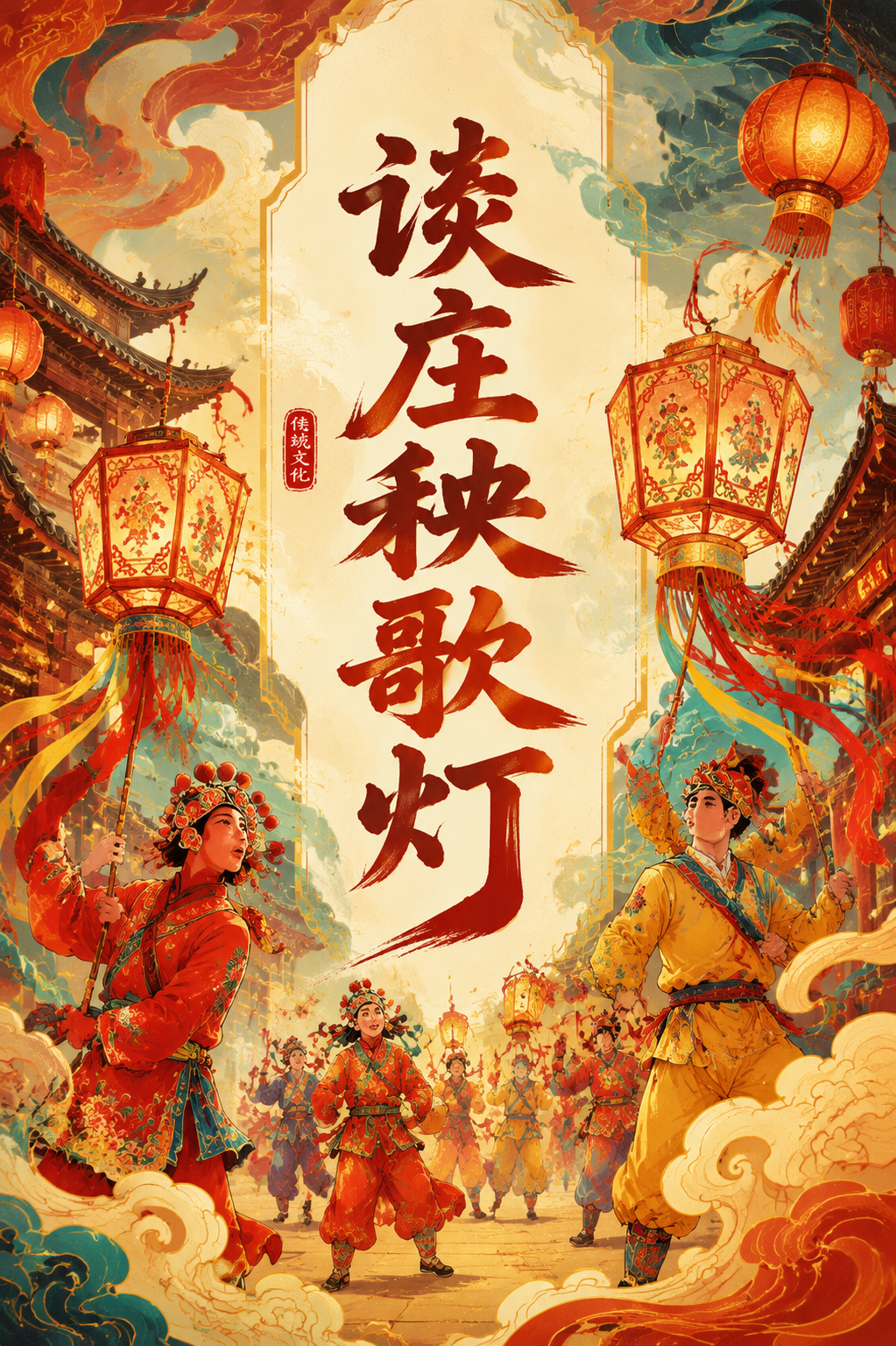 谈庄秧歌灯