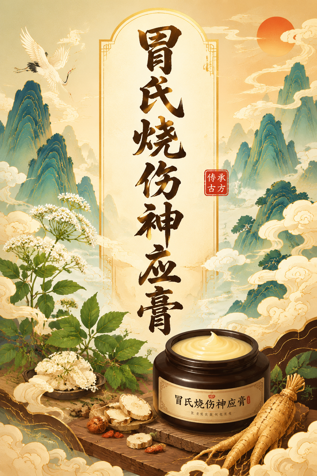 冒氏烧伤神应膏