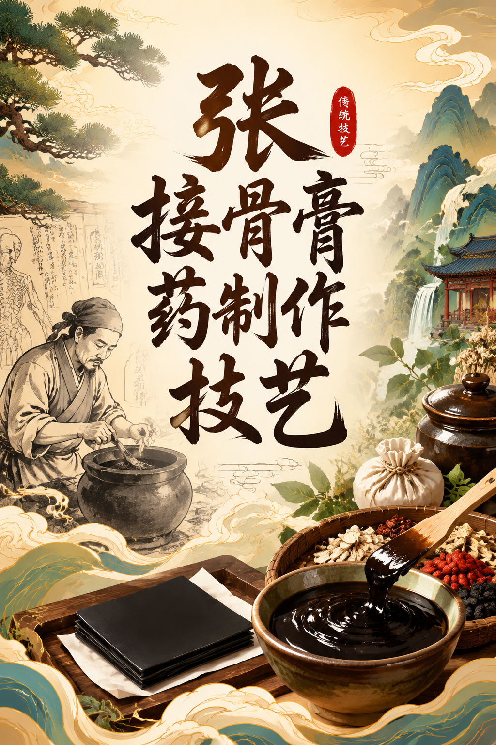 张接骨膏药制作技艺