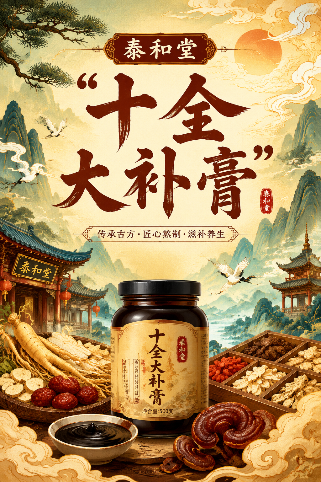 泰和堂“十全大补膏”