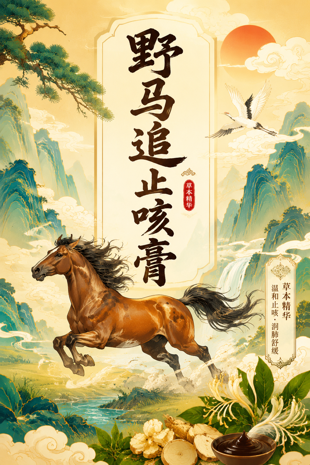野马追止咳膏