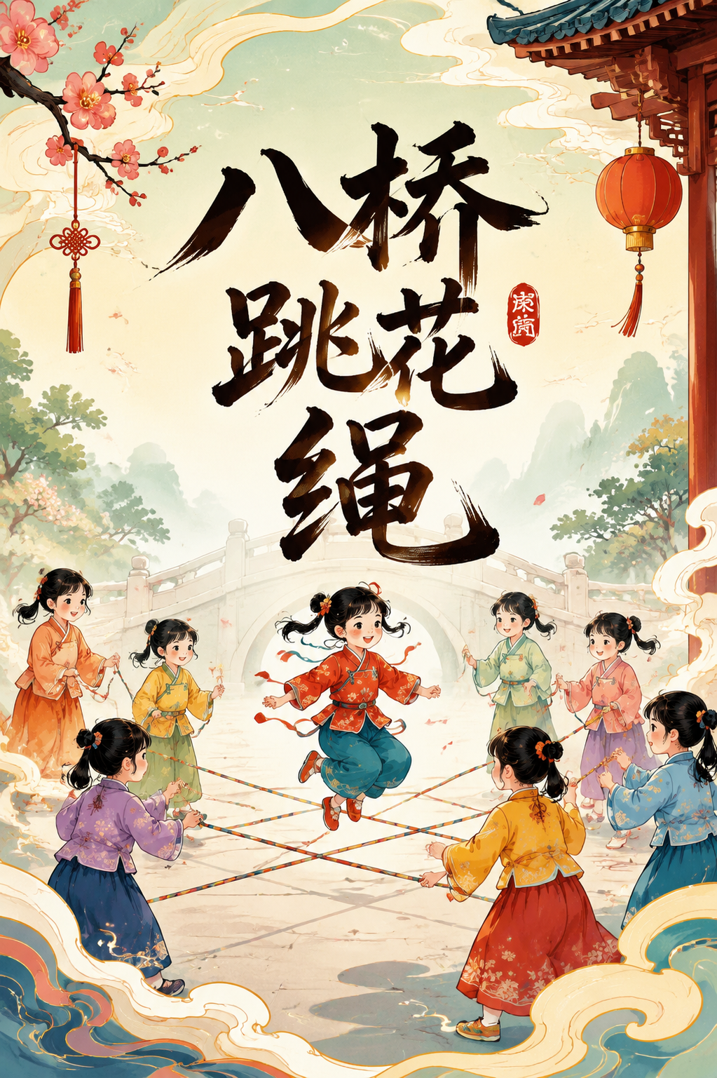 八桥跳花绳