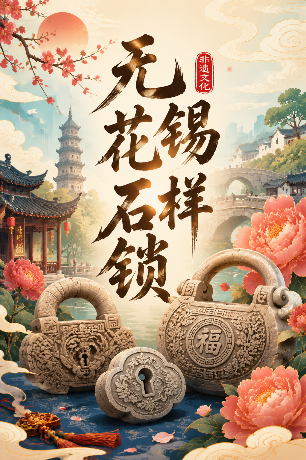 无锡花样石锁