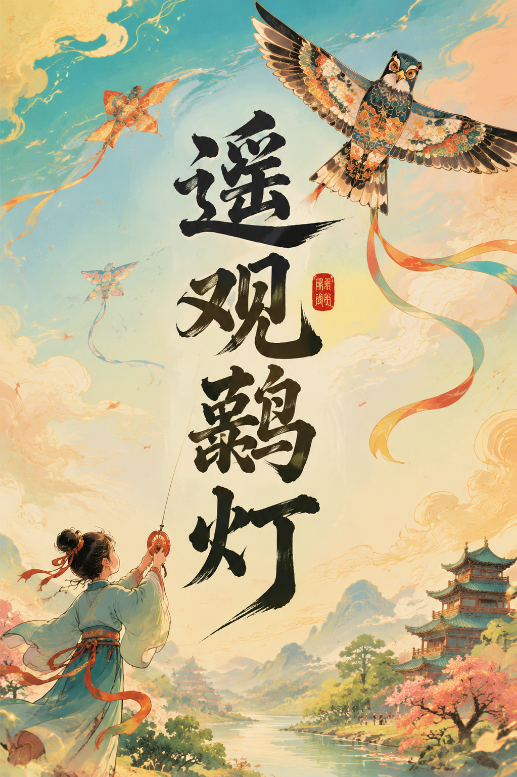遥观鹞灯