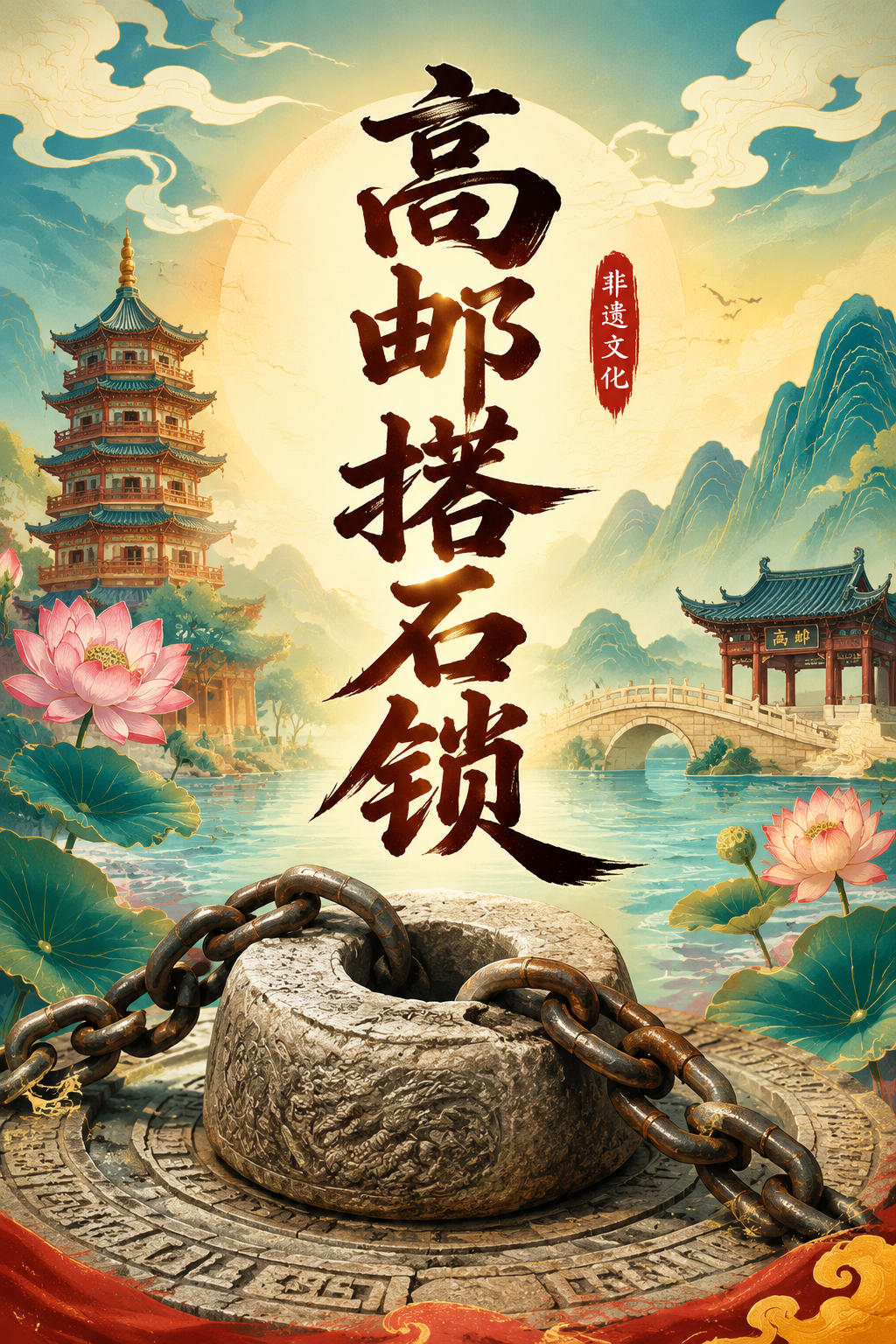 高邮撂石锁